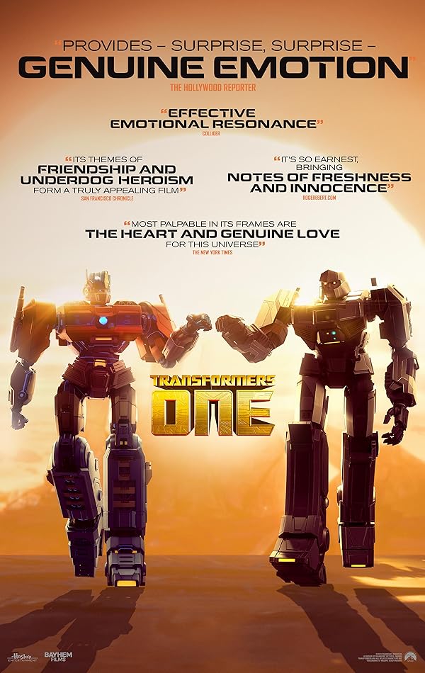 دانلود فیلم ترانسفورماتور یک | Transformers One 2024