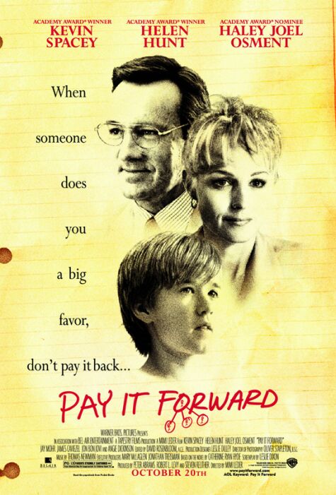 دانلود فیلم به دیگری نیکی کن | Pay It Forward 2000