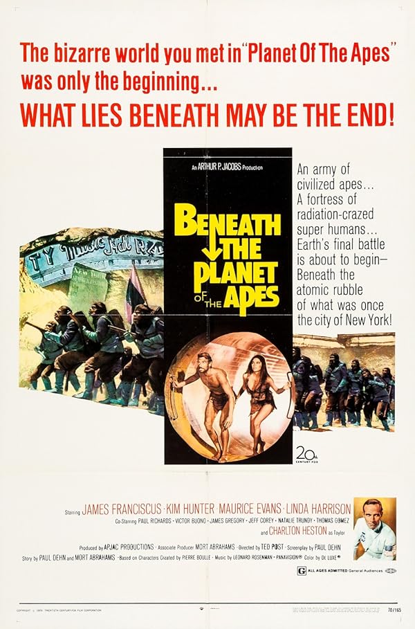 دانلود فیلم زیر سیاره میمون ها | 1970 Beneath the Planet of the Apes