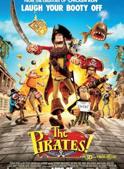 دانلود فیلم دزدان دریایی! گروهی از ناجورها | The Pirates! Band of Misfits 2012